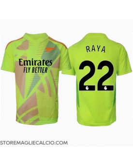 Arsenal David Raya #22 Portiere Maglia Gara Casa Repliche 2024-25 Maniche Corte